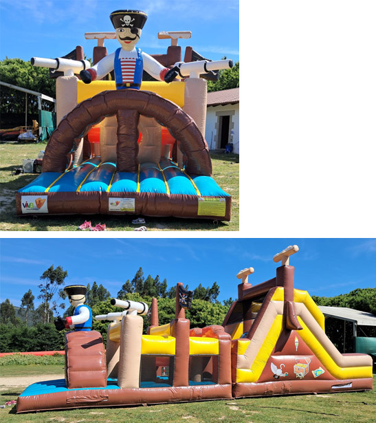 Hinchable Pista Americana Pirata